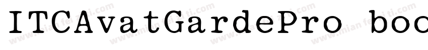 ITCAvatGardePro book字体转换
